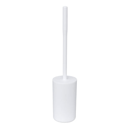Mainstays Basics Plastic Toilet Brush and Holder Set, White
